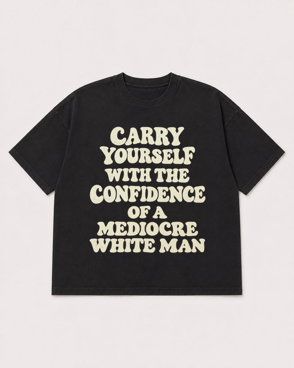 Mockup Boxy Heavyweight Tee Black product