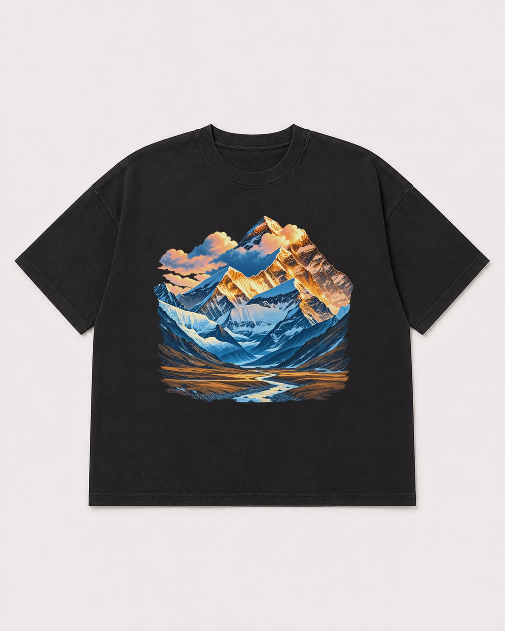 Mockup Boxy Heavyweight Tee Black product