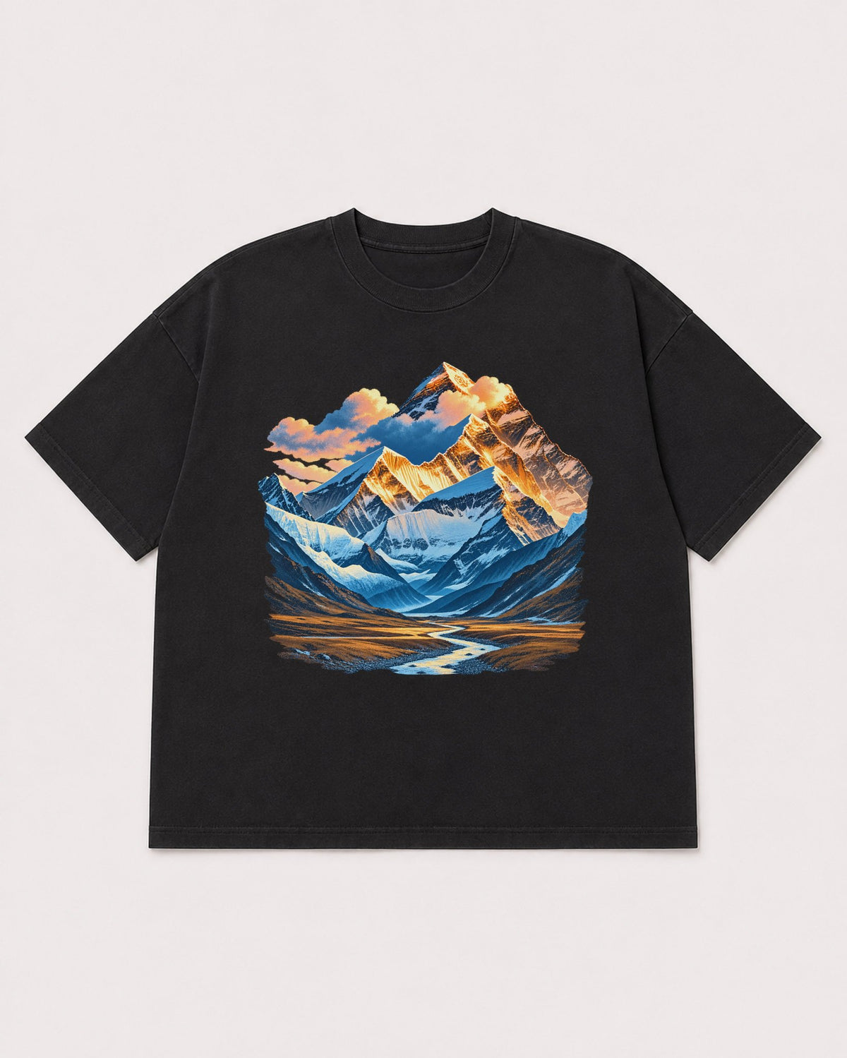 Mockup Boxy Heavyweight Tee Black product