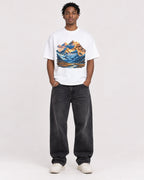 Mockup Boxy Heavyweight Tee White male full-body 05