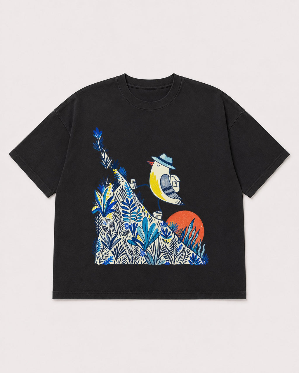 Mockup Boxy Heavyweight Tee Black product