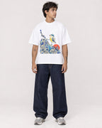 Mockup Boxy Heavyweight Tee White male full-body 06