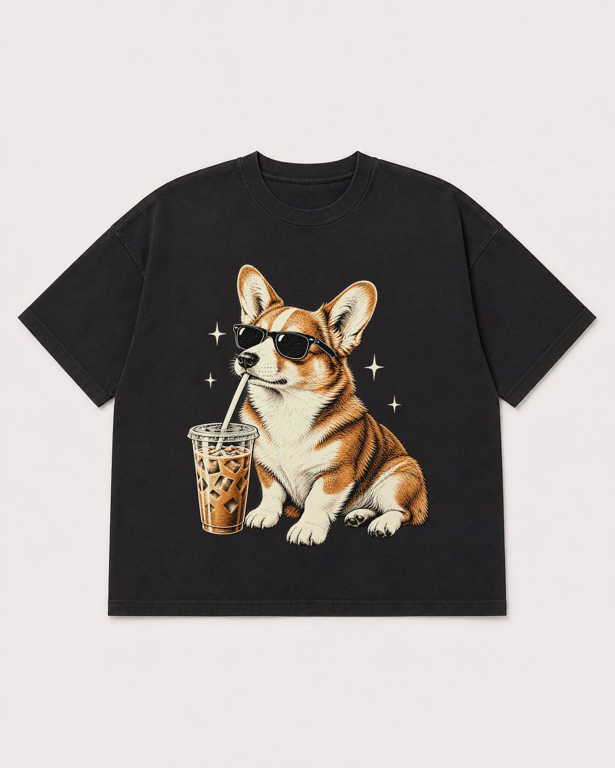 Mockup Boxy Heavyweight Tee Black product
