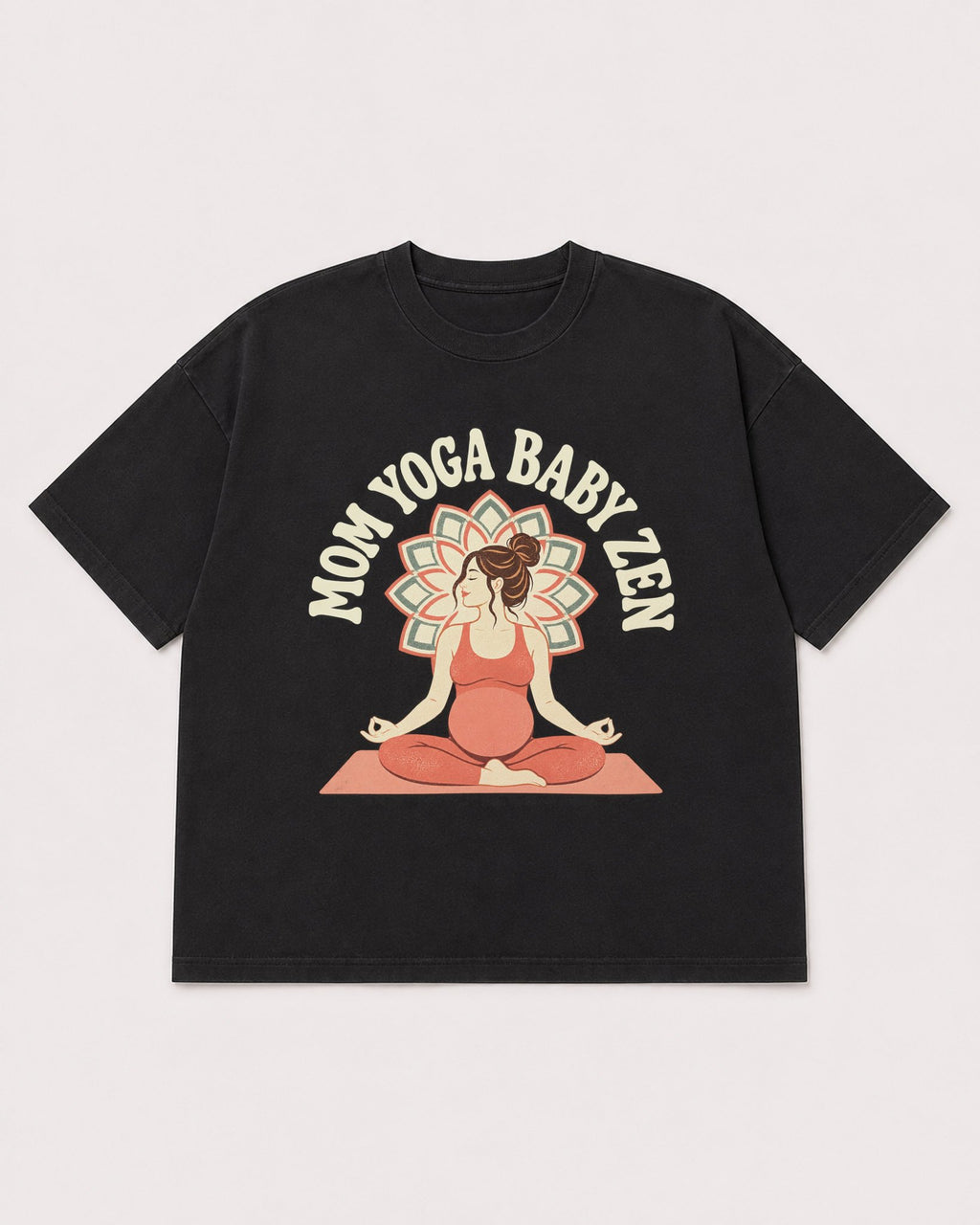 Mockup Boxy Heavyweight Tee Black product
