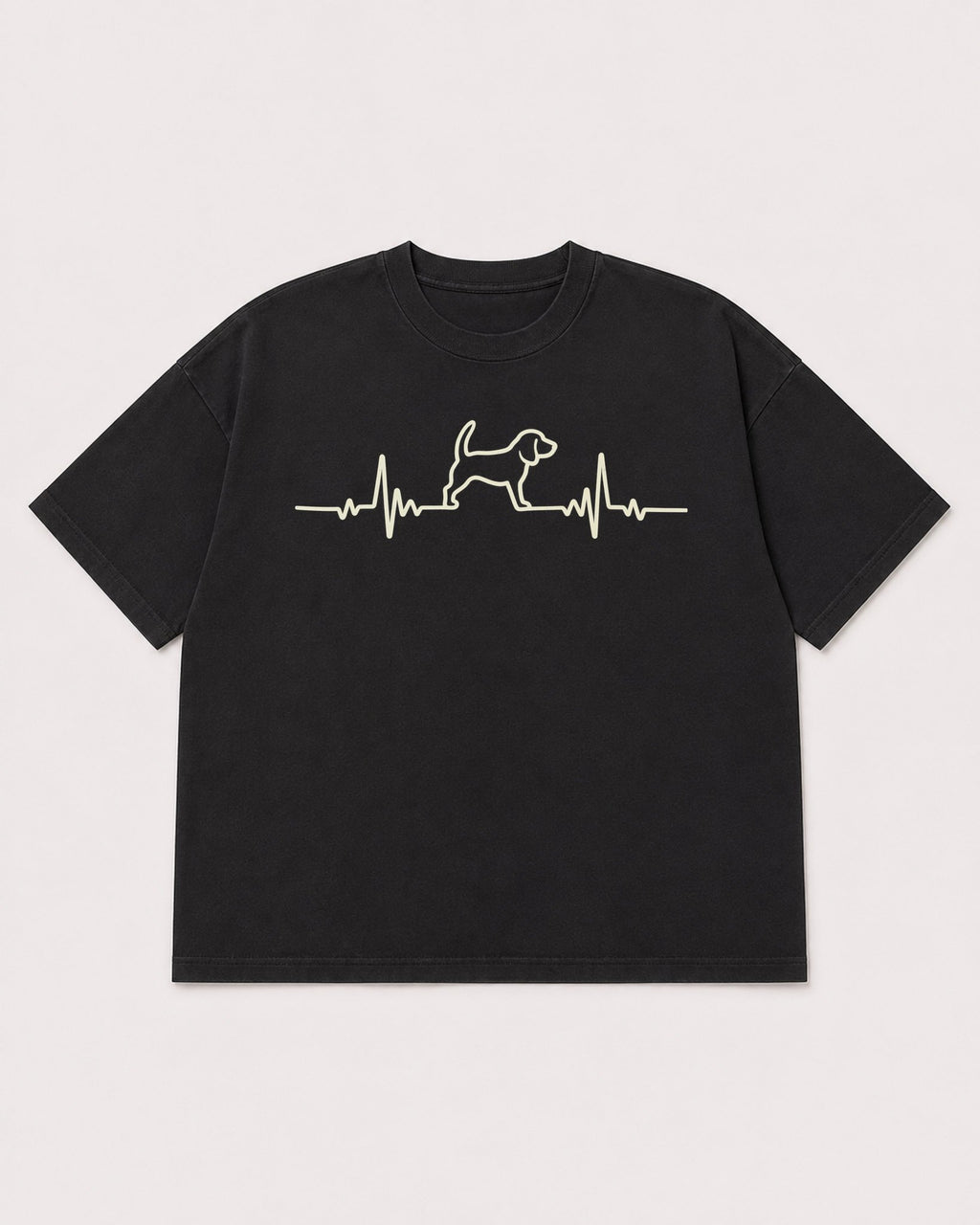 Mockup Boxy Heavyweight Tee Black product