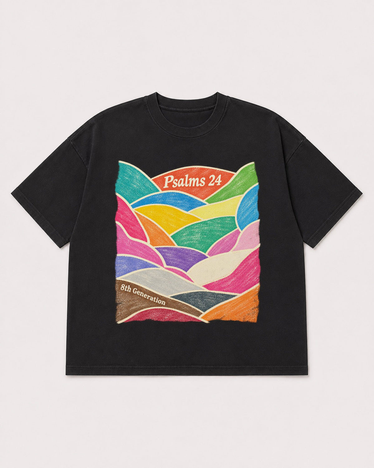Mockup Boxy Heavyweight Tee Black product