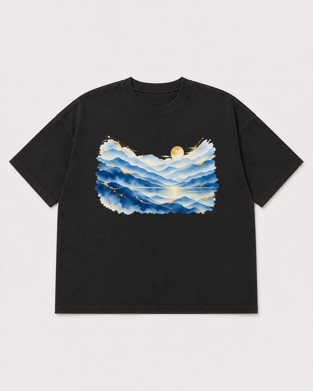 Mockup Boxy Heavyweight Tee Black product