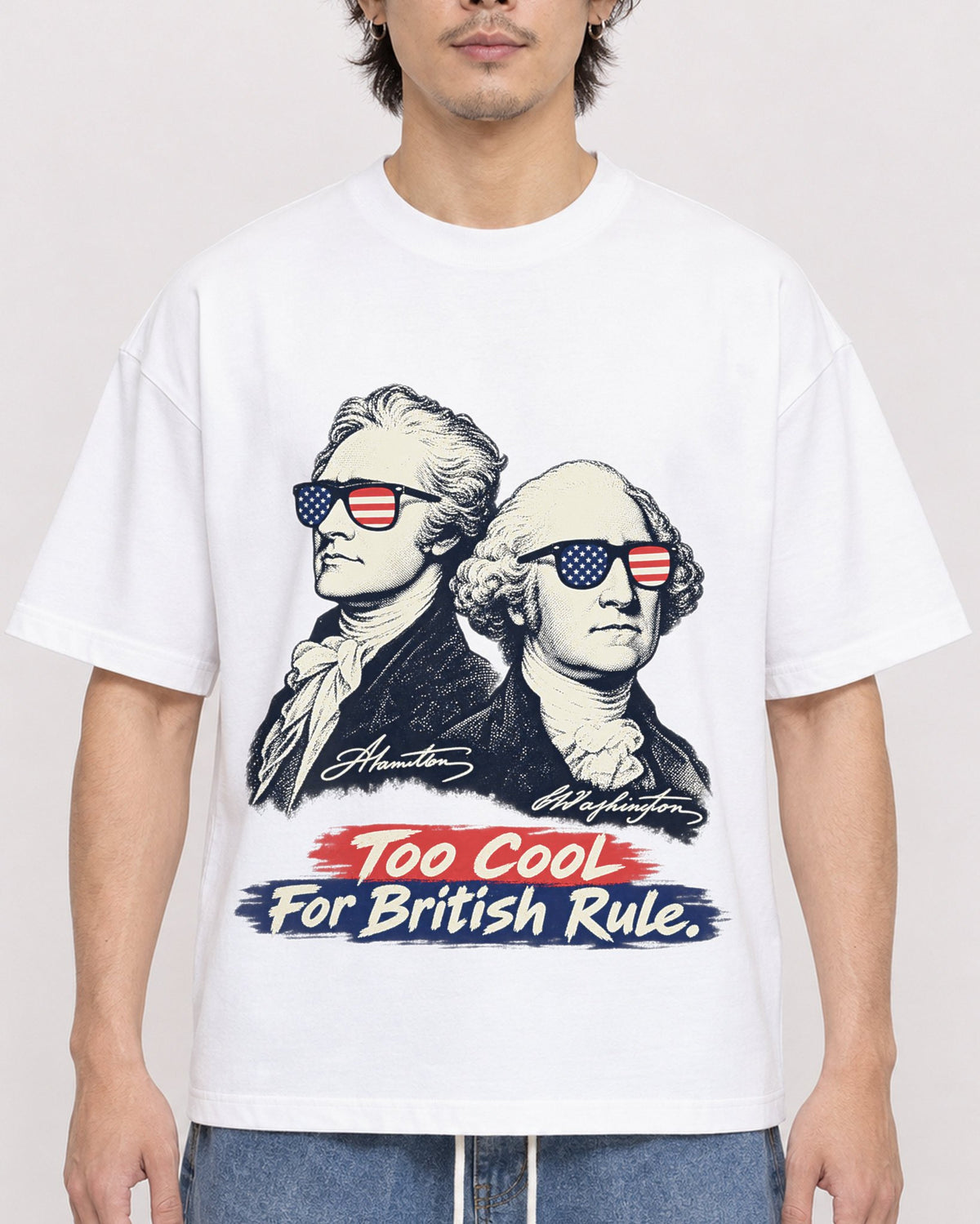 Mockup Boxy Heavyweight Tee White male close-up 03