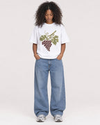 Mockup Boxy Heavyweight Tee White female full-body 05