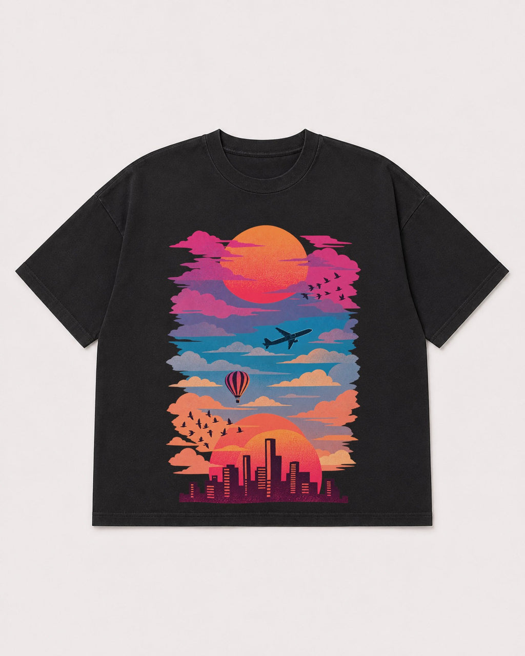 Mockup Boxy Heavyweight Tee Black product