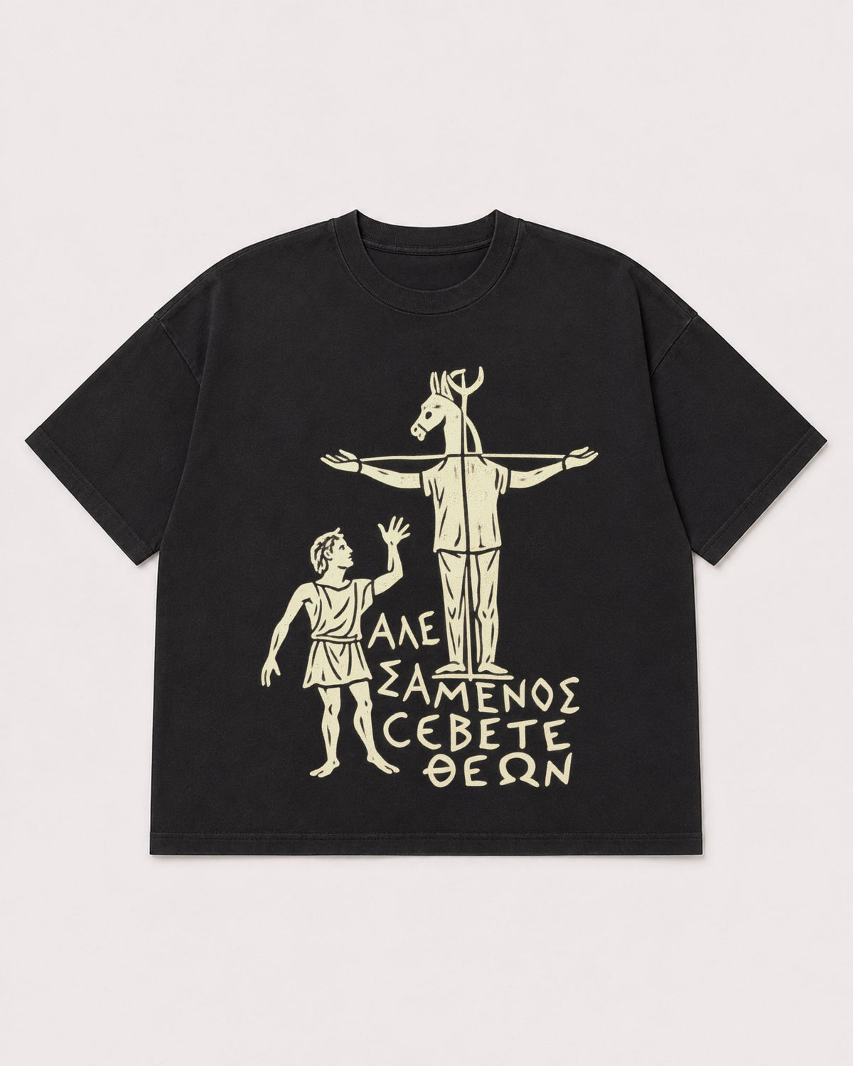 Mockup Boxy Heavyweight Tee Black product