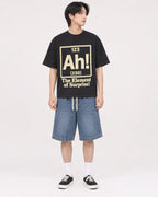 Mockup Boxy Heavyweight Tee Black male full-body 11