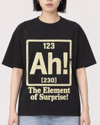 Mockup Boxy Heavyweight Tee Black female close-up 11