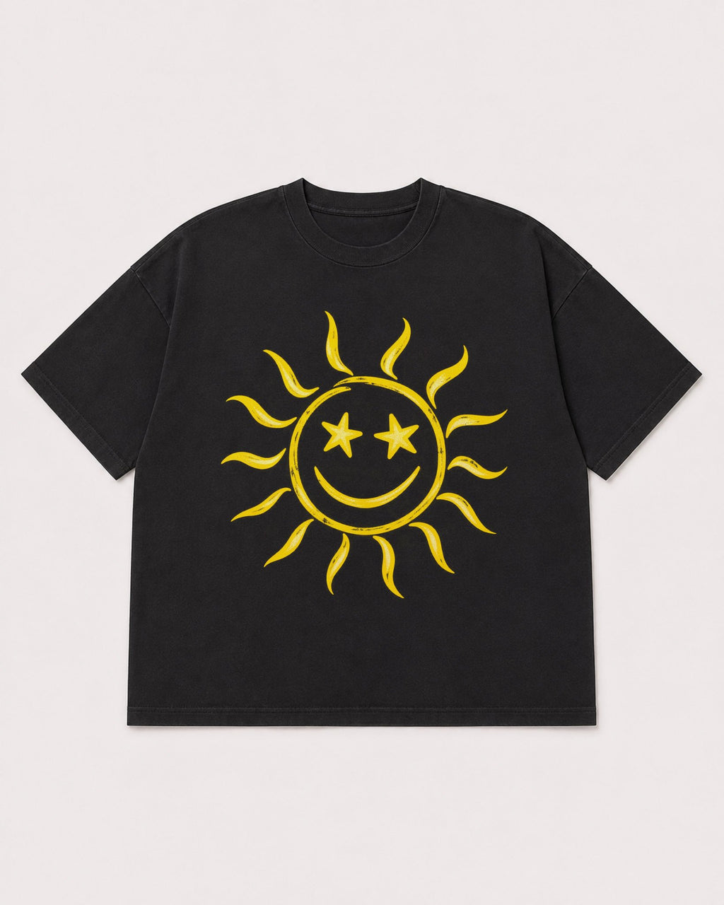 Mockup Boxy Heavyweight Tee Black product