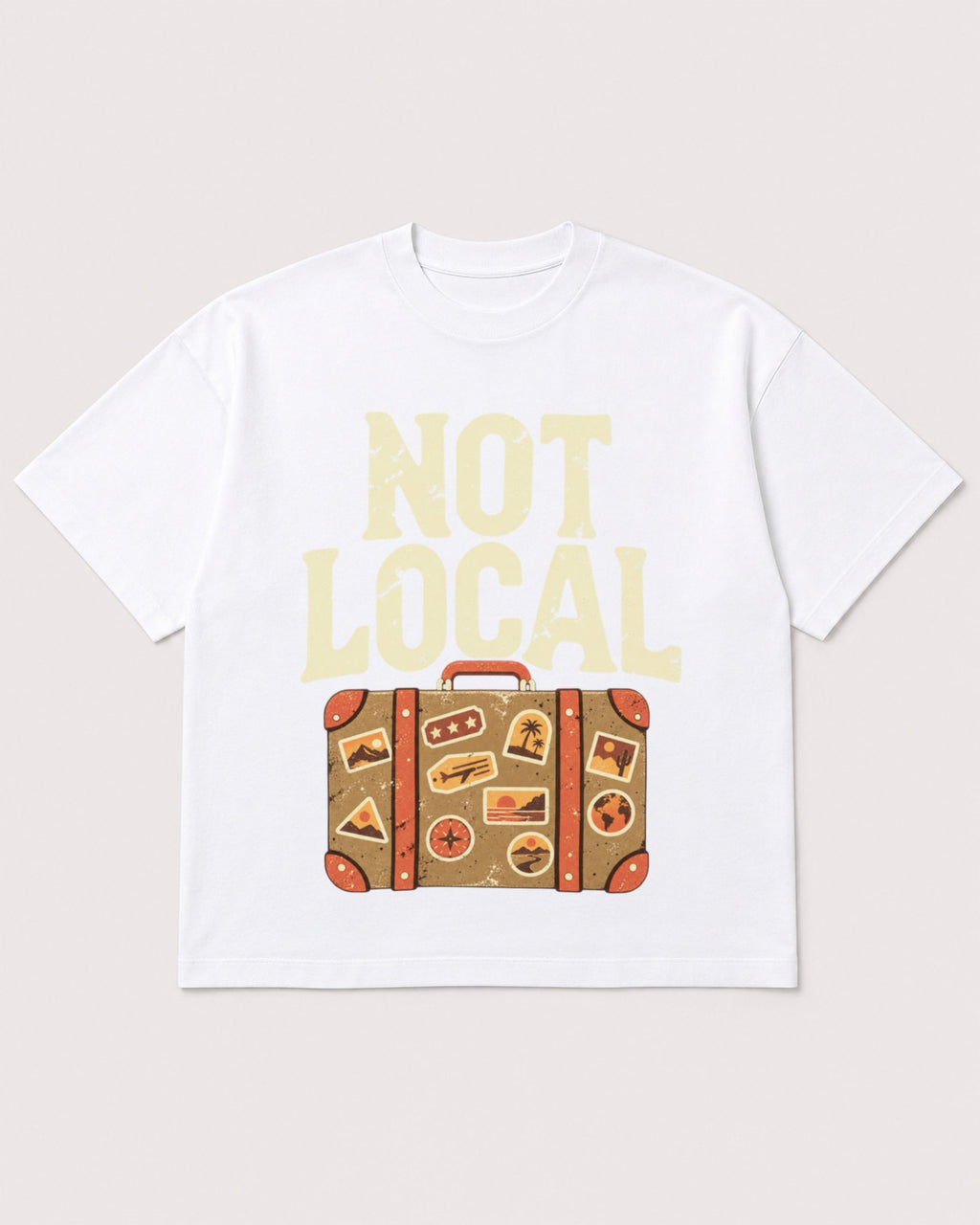 Mockup Boxy Heavyweight Tee White product