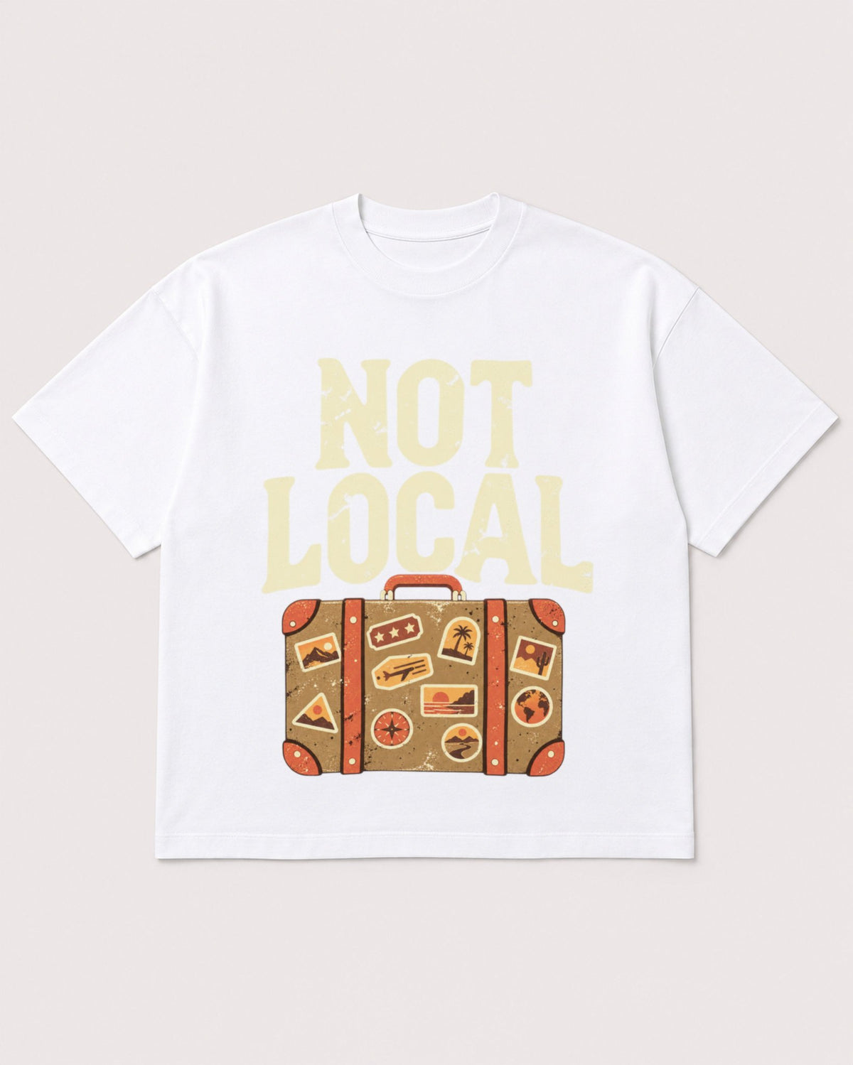 Mockup Boxy Heavyweight Tee White product