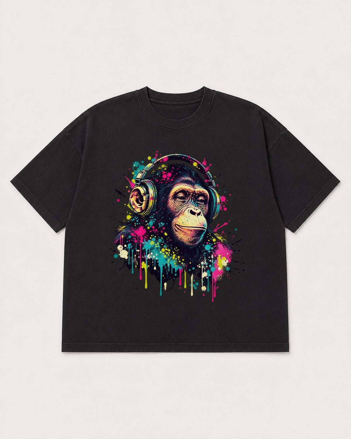 Mockup Boxy Heavyweight Tee Black product