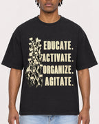Mockup Boxy Heavyweight Tee Black male close-up 05