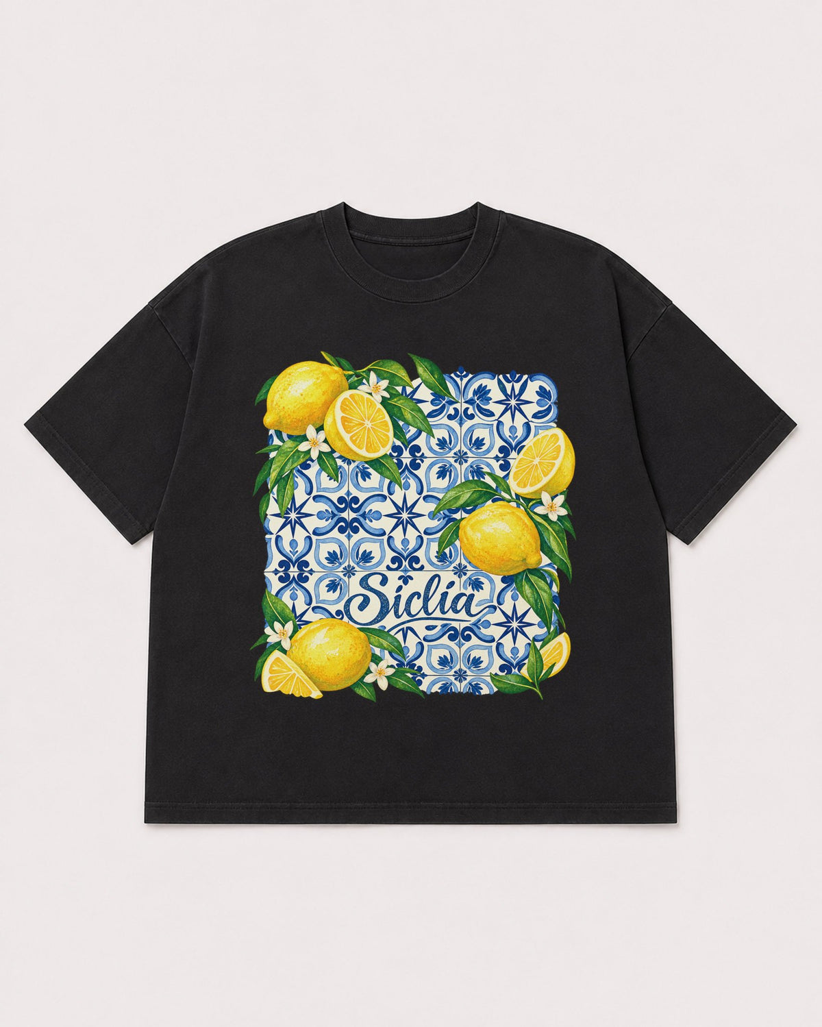 Mockup Boxy Heavyweight Tee Black product