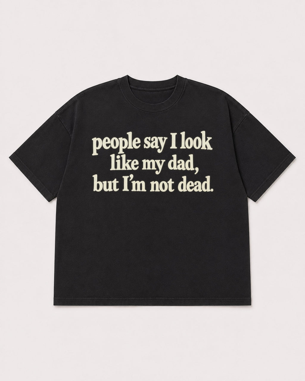 Mockup Boxy Heavyweight Tee Black product