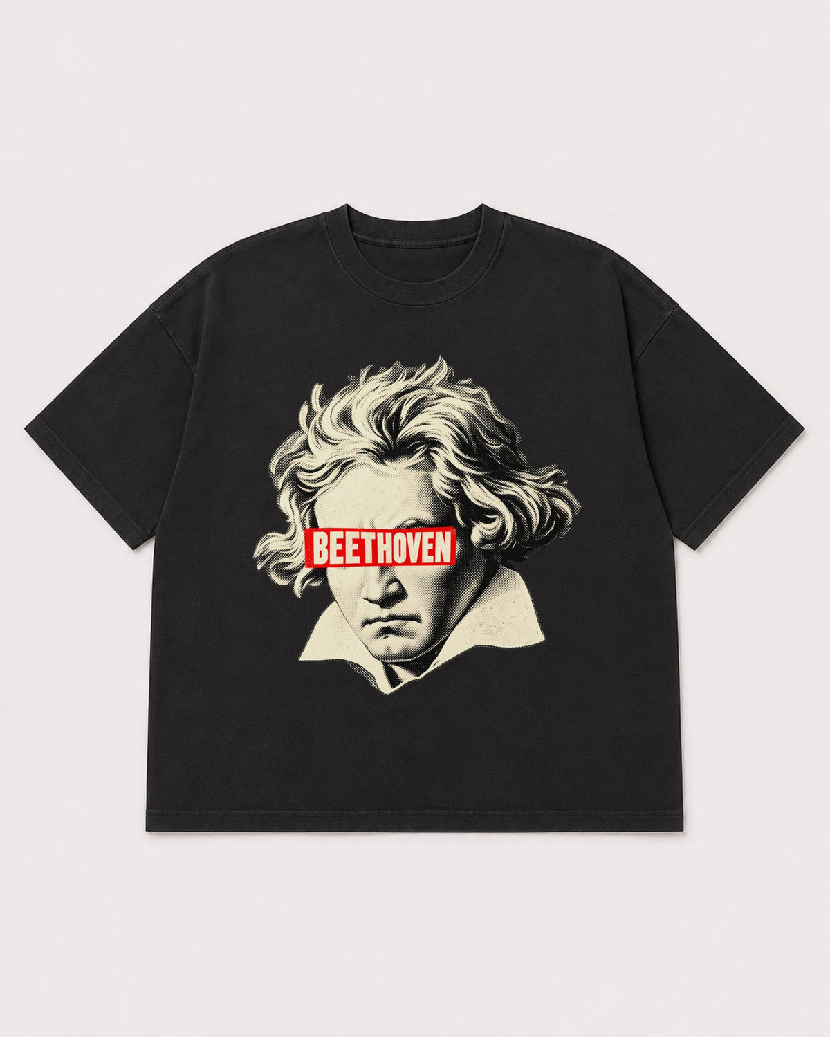 Mockup Boxy Heavyweight Tee Black product