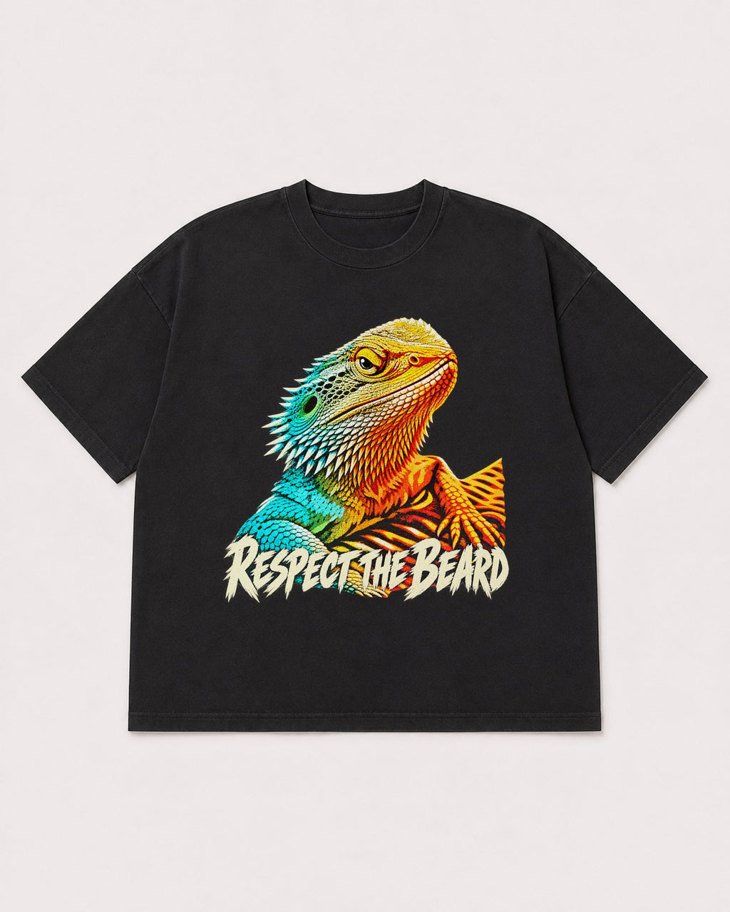 Mockup Boxy Heavyweight Tee Black product