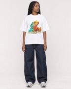 Mockup Boxy Heavyweight Tee White female full-body 04