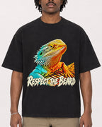 Mockup Boxy Heavyweight Tee Black male close-up 04