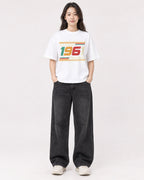 Mockup Boxy Heavyweight Tee White female full-body 03