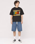 Mockup Boxy Heavyweight Tee Black male full-body 03