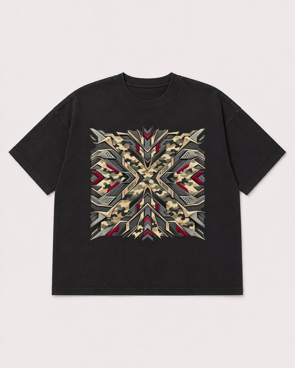 Mockup Boxy Heavyweight Tee Black product