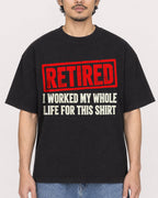 Mockup Boxy Heavyweight Tee Black male close-up 02