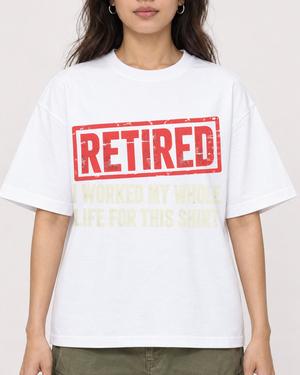 Mockup Boxy Heavyweight Tee White female close-up 02