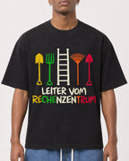 Mockup Boxy Heavyweight Tee Black male close-up 15