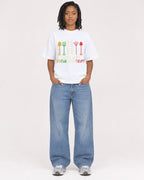 Mockup Boxy Heavyweight Tee White female full-body 15