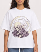 Mockup Boxy Heavyweight Tee White female close-up 06
