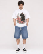 Mockup Boxy Heavyweight Tee White male full-body 03