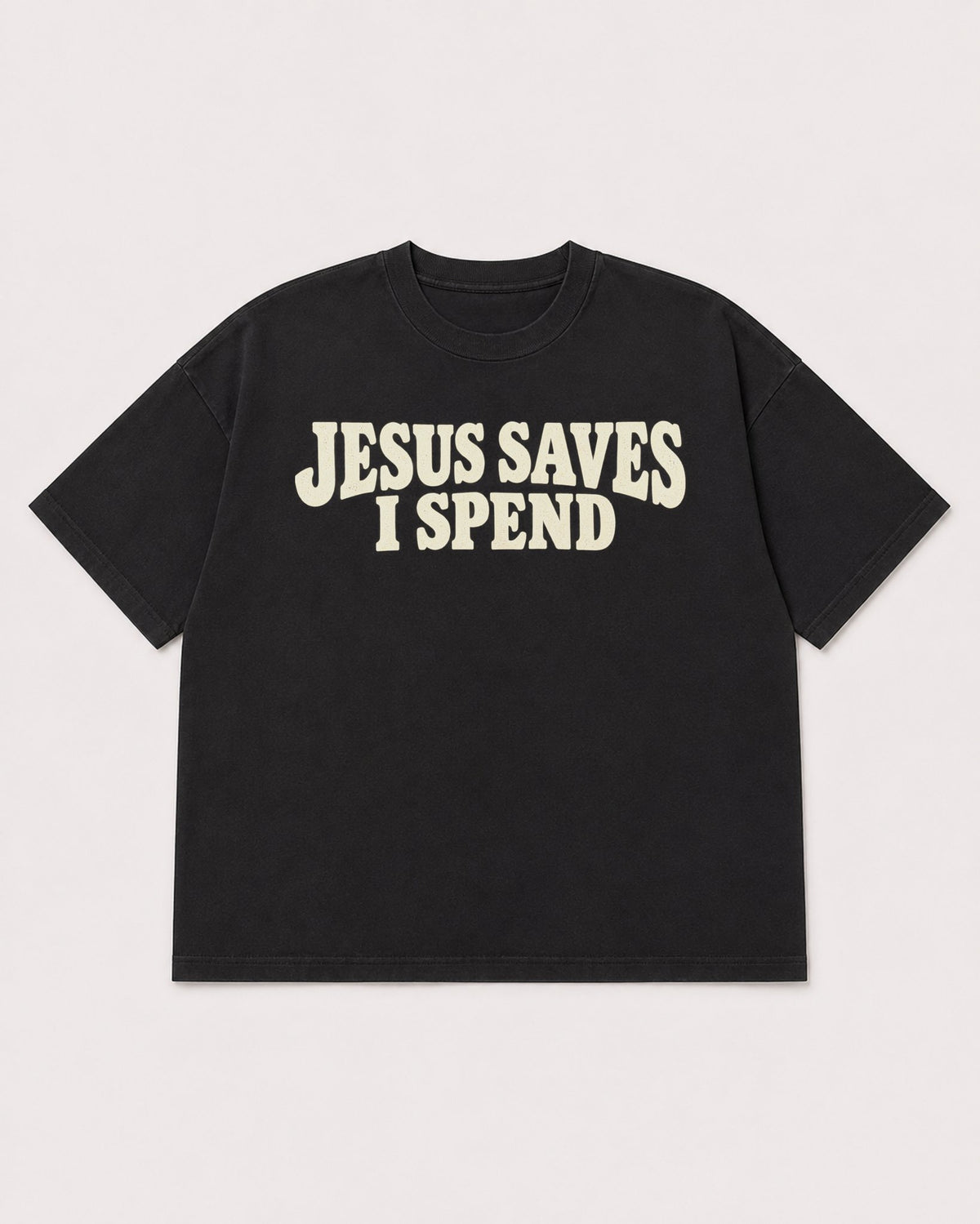 Mockup Boxy Heavyweight Tee Black product