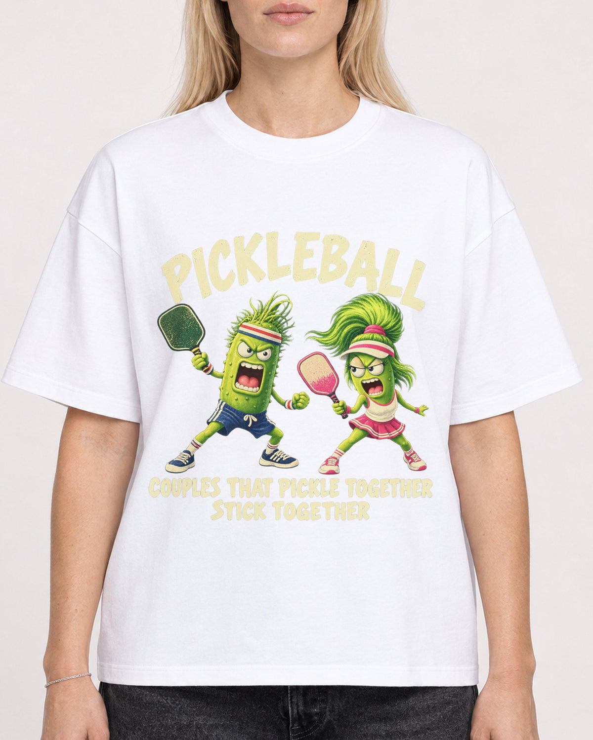 Mockup Boxy Heavyweight Tee White female close-up 08
