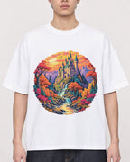 Mockup Boxy Heavyweight Tee White male close-up 01