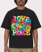 Mockup Boxy Heavyweight Tee Black male close-up 04