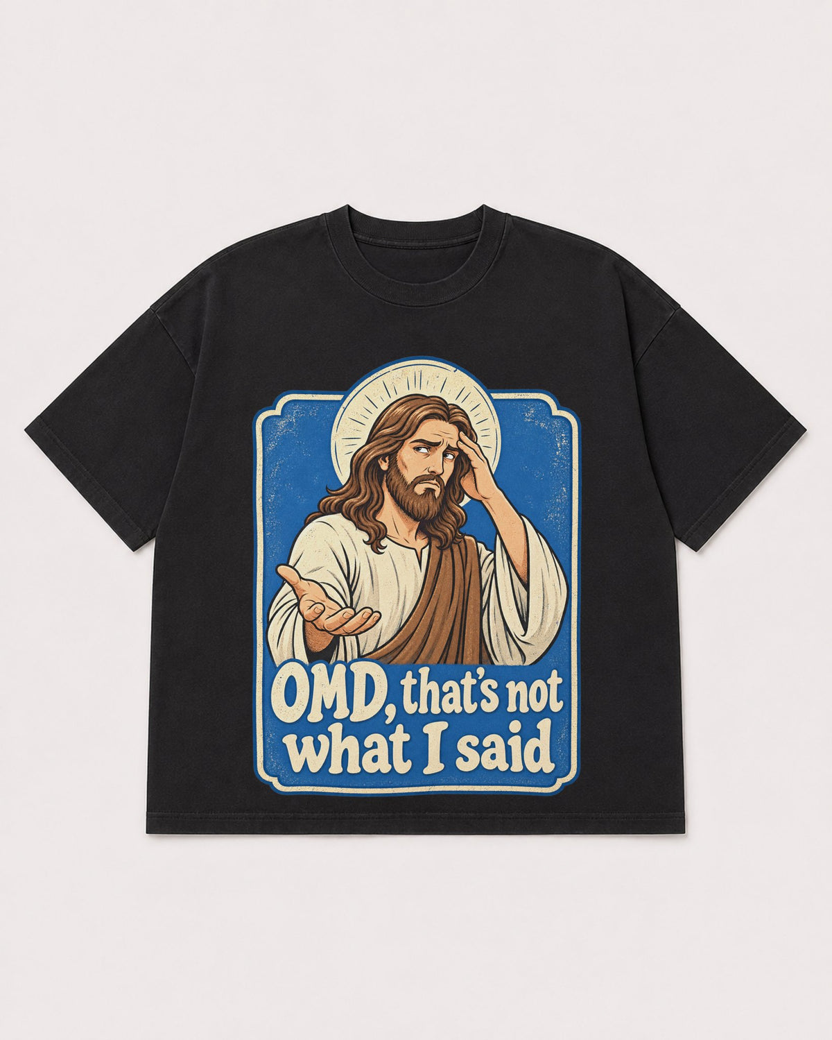 Mockup Boxy Heavyweight Tee Black product