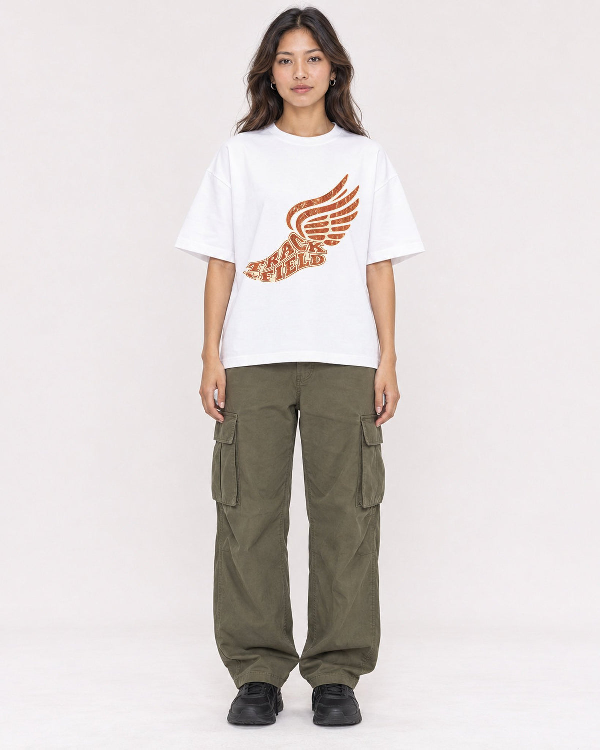 Mockup Boxy Heavyweight Tee White female full-body 02