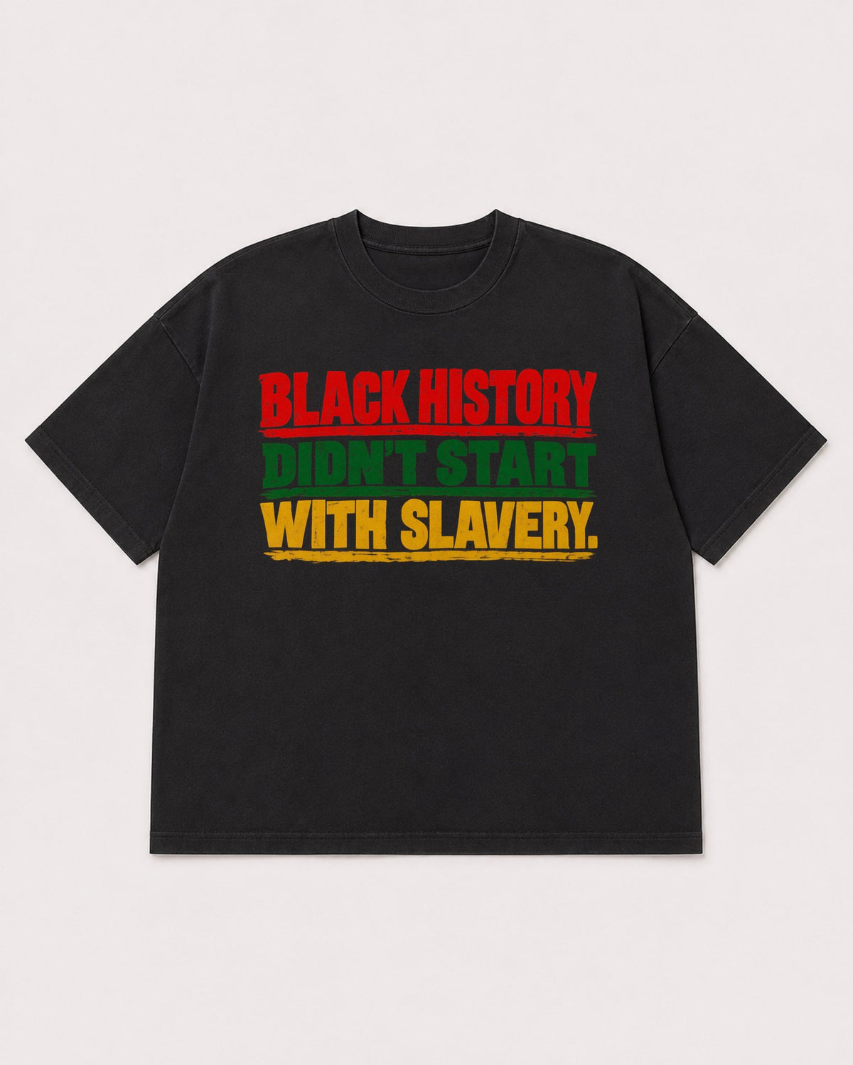 Mockup Boxy Heavyweight Tee Black product