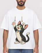 Mockup Boxy Heavyweight Tee White male close-up 07