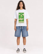 Mockup Boxy Heavyweight Tee White female full-body 06