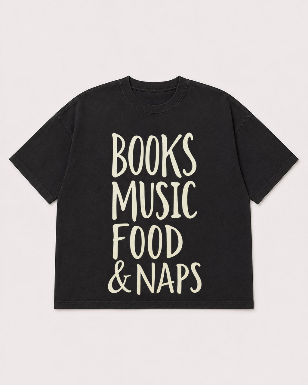 Mockup Boxy Heavyweight Tee Black product