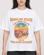 Mockup Boxy Heavyweight Tee White female close-up 13
