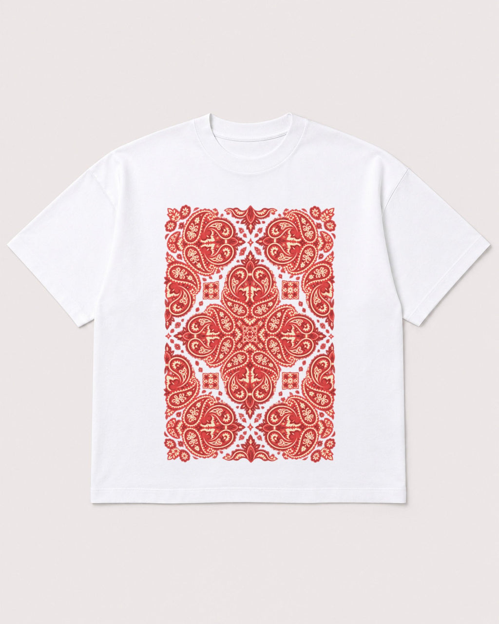 Mockup Boxy Heavyweight Tee White product