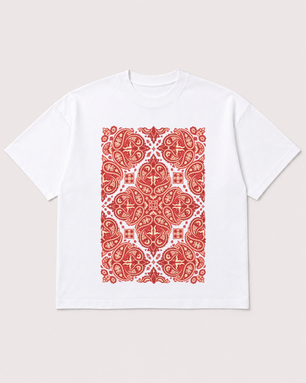 Mockup Boxy Heavyweight Tee White product